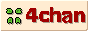 pixel art of four leaf clover and red text saying 4chan